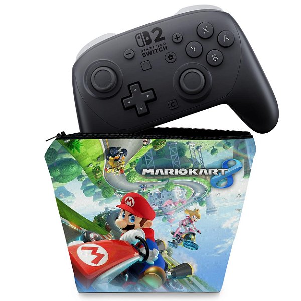 Capa Nintendo Switch 2 Pro Controle Case - Mario Kart 8