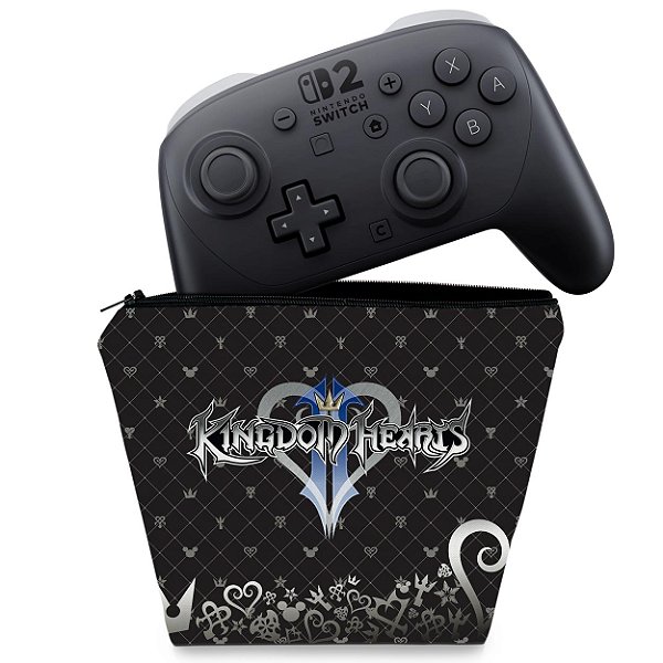 Capa Nintendo Switch 2 Pro Controle Case - Kingdom Hearts 3