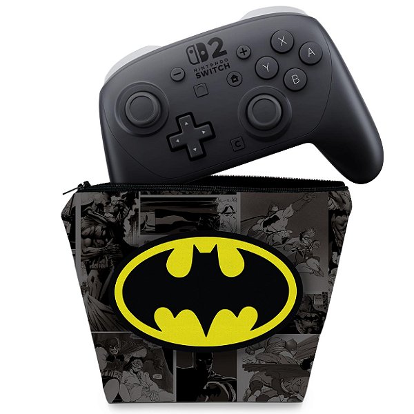 Capa Nintendo Switch 2 Pro Controle Case - Batman Comics