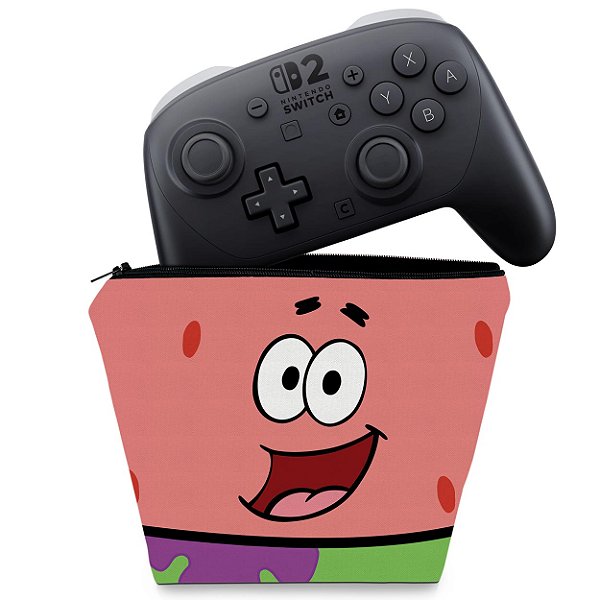 Capa Nintendo Switch 2 Pro Controle Case - Patrick Bob Esponja