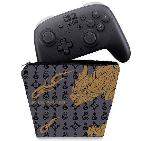 Capa Nintendo Switch 2 Pro Controle Case - Monster Hunter Rise