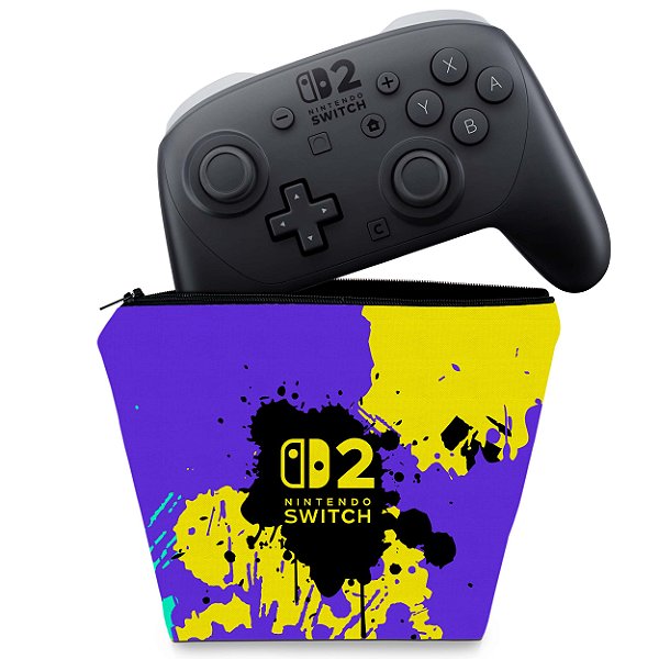 Capa Nintendo Switch 2 Pro Controle Case - Splatoon 3