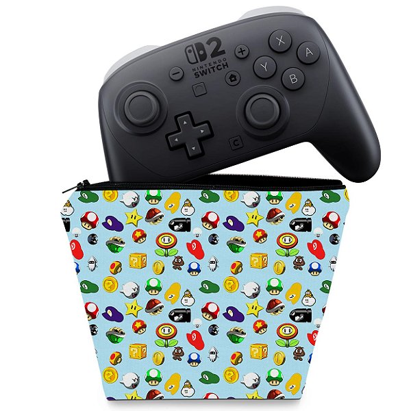 Capa Nintendo Switch 2 Pro Controle Case - Super Mario