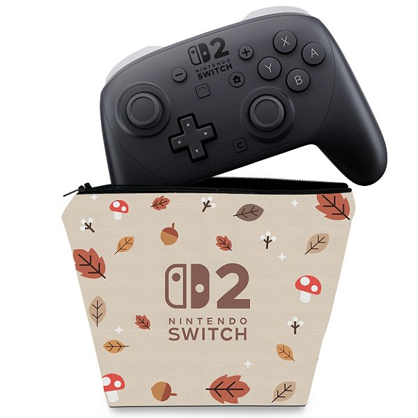 Capa Nintendo Switch 2 Pro Controle Case - Outono