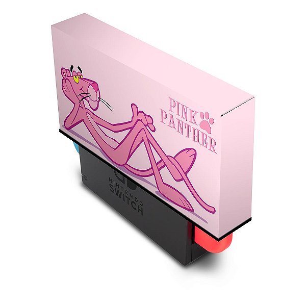 Nintendo Switch Capa Anti Poeira - Pantera Cor de Rosa