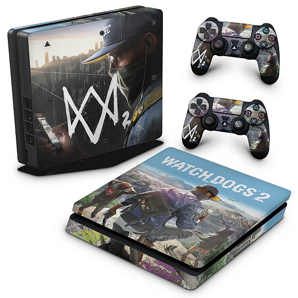 PS4 Slim Skin - Watch Dogs 2