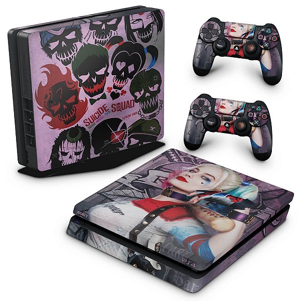 PS4 Slim Skin - Esquadrão Suicida #C