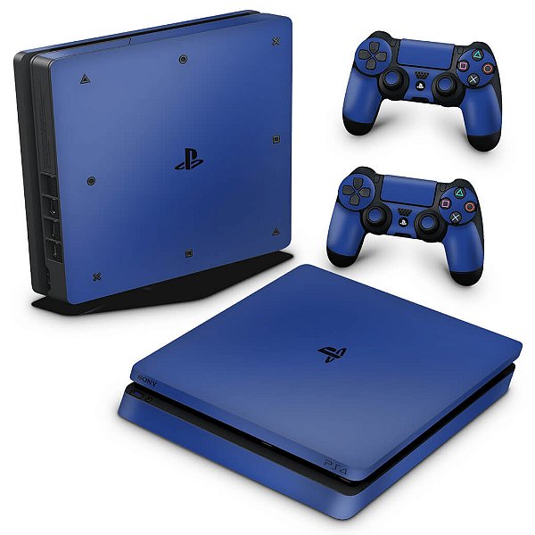 PS4 Slim Skin - Azul Escuro