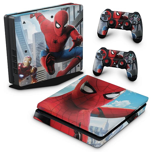 PS4 Slim Skin - Spiderman - Homem Aranha Homecoming