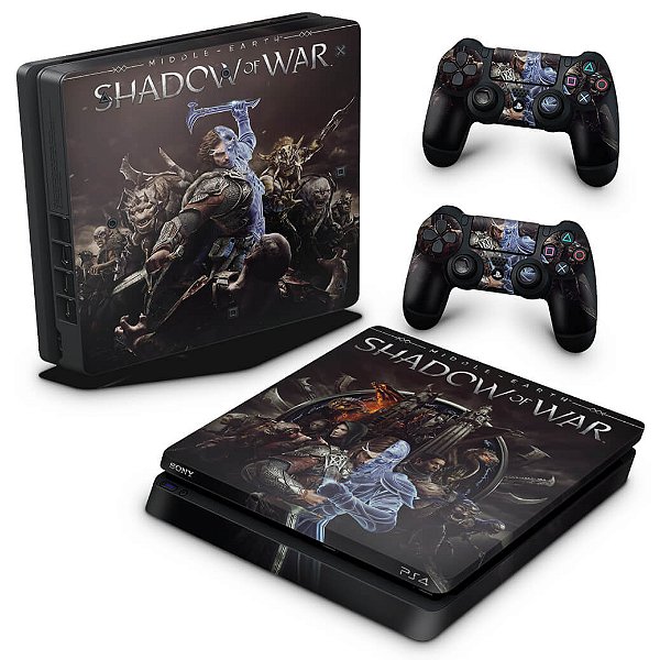 PS4 Slim Skin - Shadow of War