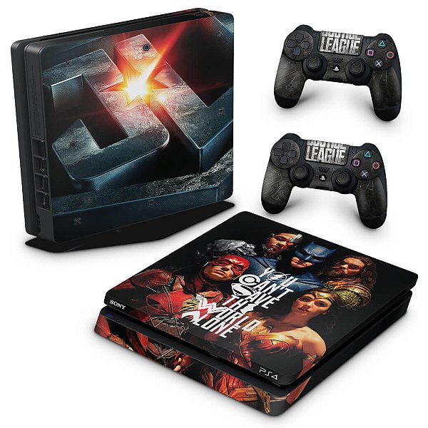 PS4 Slim Skin - Liga da Justiça