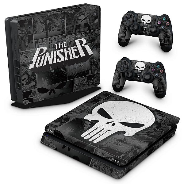PS4 Slim Skin - The Punisher Justiceiro Comics