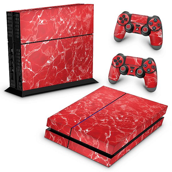 Ps4 Fat Skin - Aquático Água Vermelha