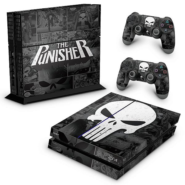 PS4 Fat Skin - The Punisher Justiceiro Comics