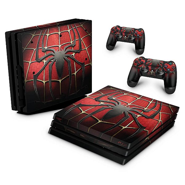 PS4 Pro Skin - Spider Man - Homem Aranha