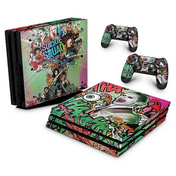 PS4 Pro Skin - Esquadrão Suicida #B