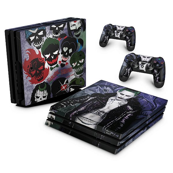 PS4 Pro Skin - Esquadrão Suicida #D