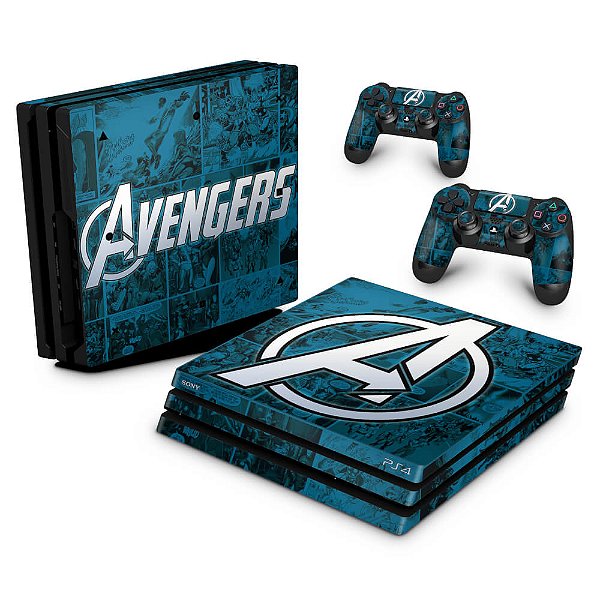PS4 Pro Skin - Avengers Vingadores Comics