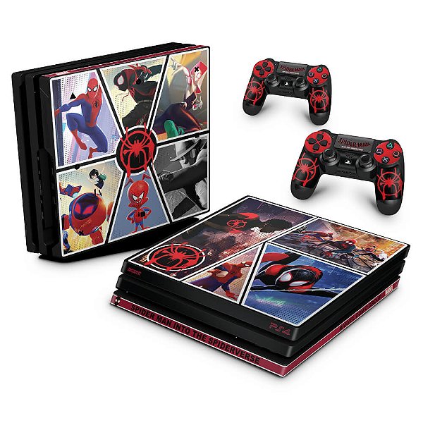 PS4 Pro Skin - Homem-Aranha no Aranhaverso