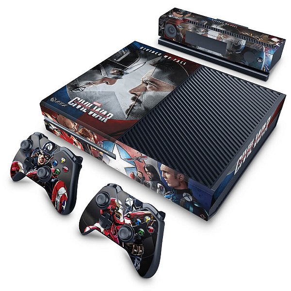 Xbox One Fat Skin - Capitão America - Guerra Civil