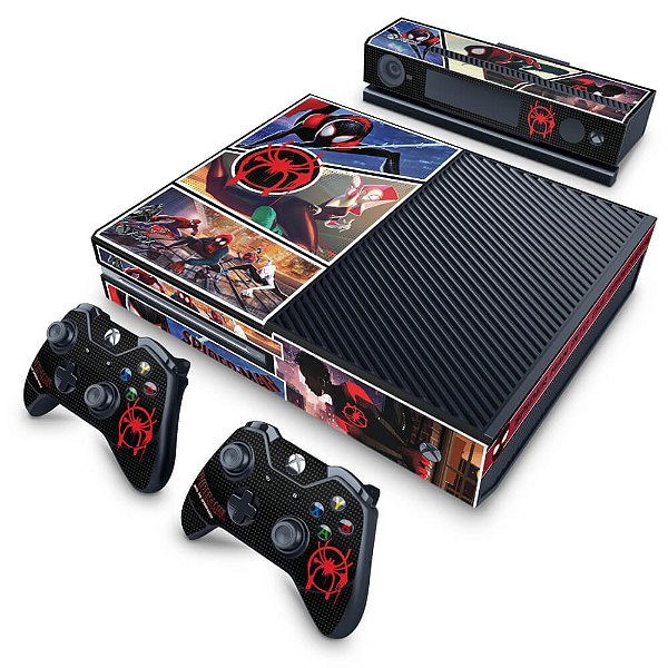 Xbox One Fat Skin - Homem-Aranha no Aranhaverso