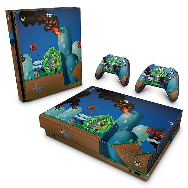 Xbox One X Skin - Rick And Morty Mario