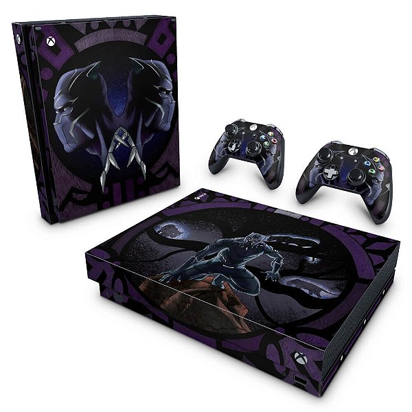 Xbox One X Skin - Pantera Negra