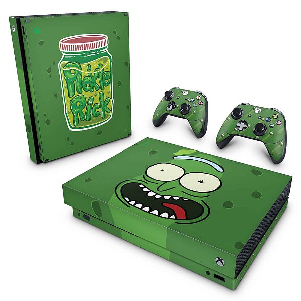 Xbox One X Skin - Pickle Rick and Morty
