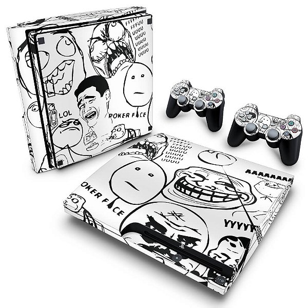 PS3 Slim Skin - Preto Fosco Mate - Pop Arte Skins