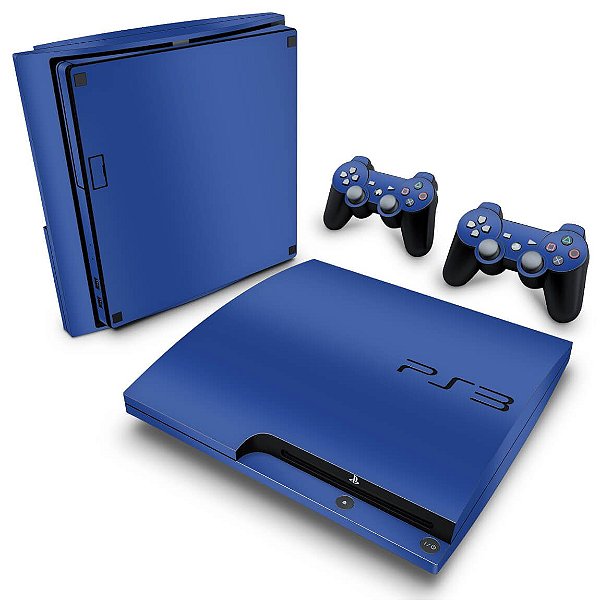 PS3 Slim Skin - Azul Escuro