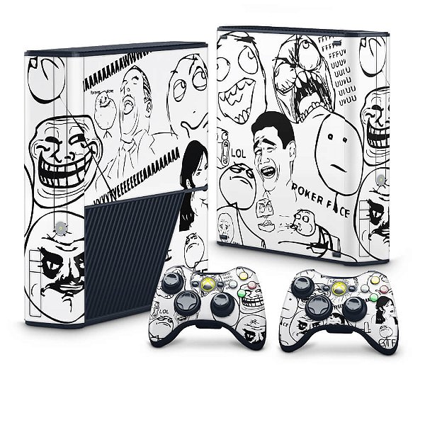 Xbox 360 Super Slim Skin - Fibra de Carbono Preto - Pop Arte Skins