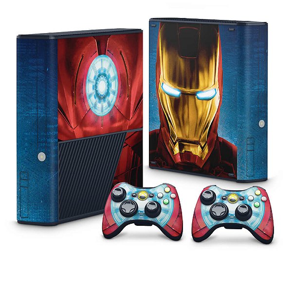 Xbox 360 Super Slim Skin - Iron Man - Homem de Ferro #B