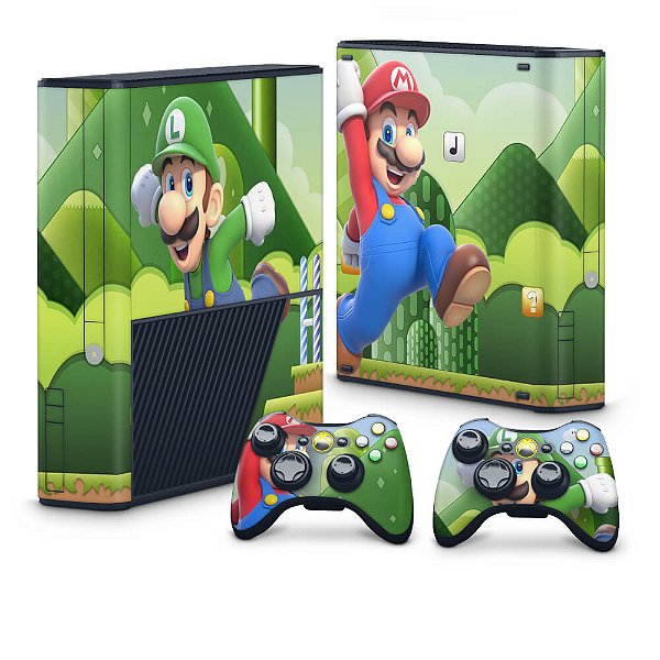Xbox 360 Super Slim Skin - Mario & Luigi