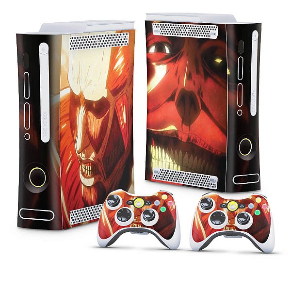 Xbox 360 Fat Skin - Attack on Titan #A - Pop Arte Skins