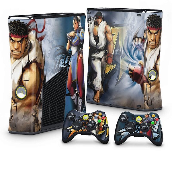 Xbox 360 Slim Skin - Street Fighter 4 #B