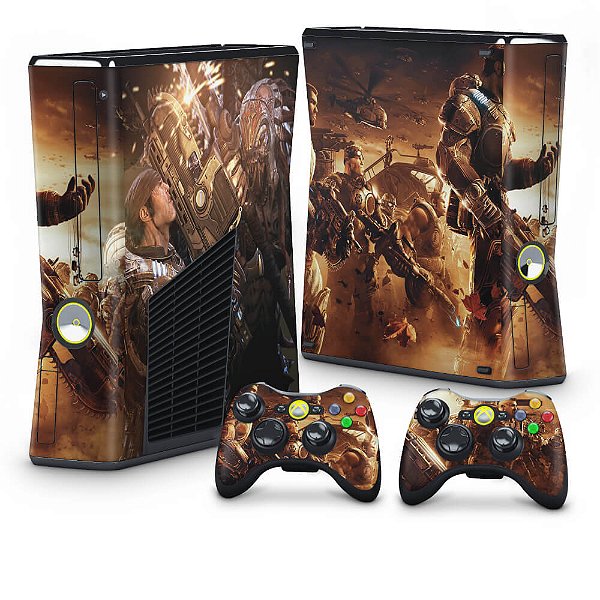 Xbox 360 Slim Skin - Gears of War 2