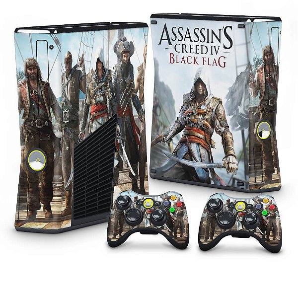 Xbox 360 Slim Skin - Assassins Creed IV Black Flag