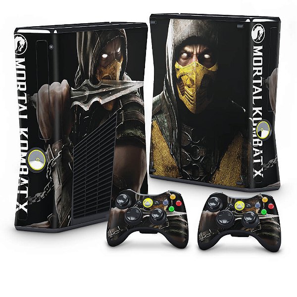 Xbox 360 Slim Skin - Mortal Kombat X Scorpion