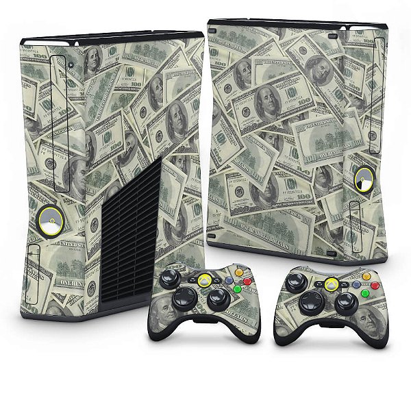 Xbox 360 Slim Skin - Dollar Money Dinheiro