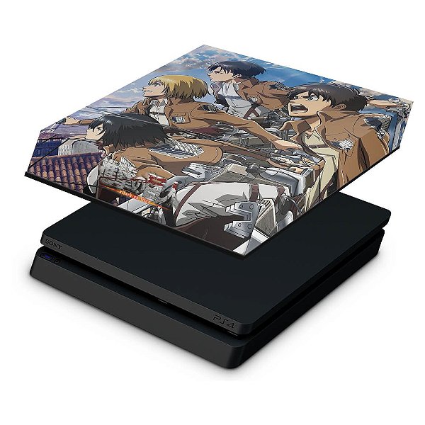 PS4 Slim Capa Anti Poeira - Attack On Titan - shingeki no kyojin #A