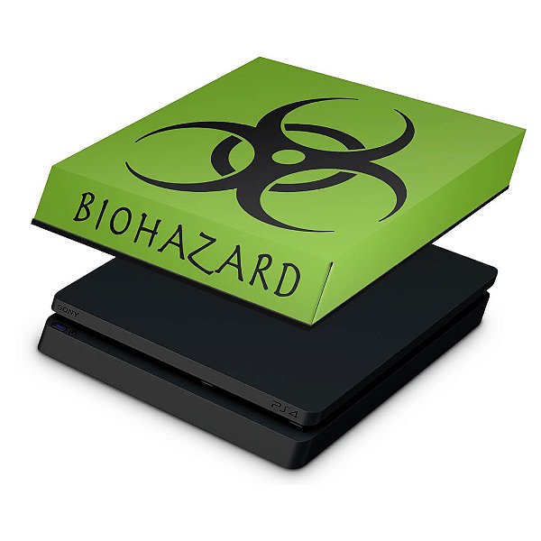 PS4 Slim Capa Anti Poeira - Biohazard Radioativo