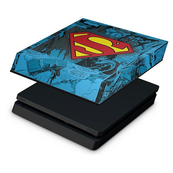 PS4 Slim Capa Anti Poeira - Super Homem Superman Comics