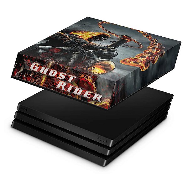 PS4 Pro Capa Anti Poeira - Ghost Rider #B