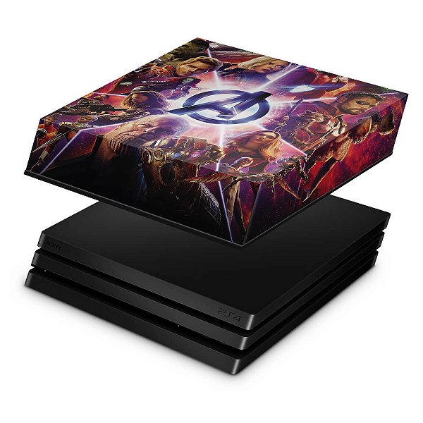 PS4 Pro Capa Anti Poeira - Os Vingadores: Guerra Infinita