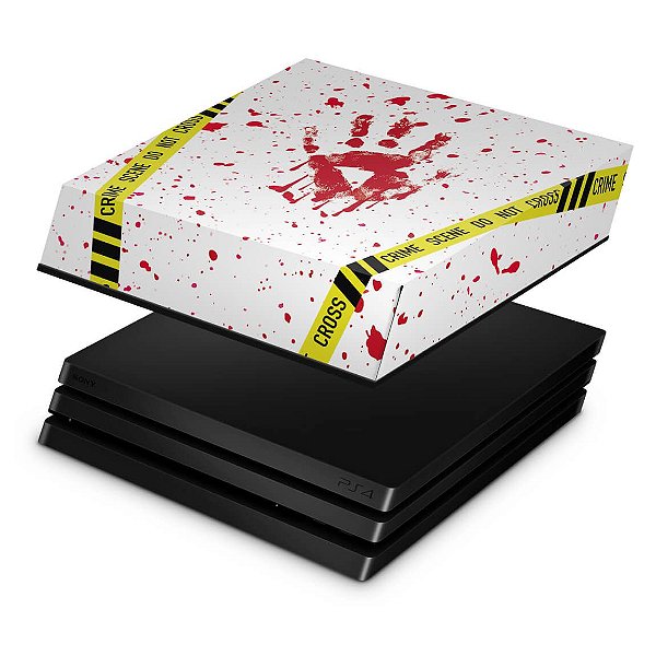 PS4 Pro Capa Anti Poeira - Cena de Crime Scene