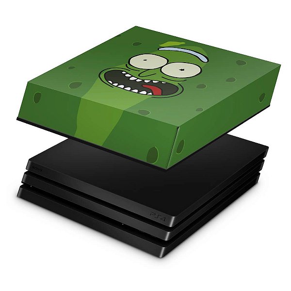 PS4 Pro Capa Anti Poeira - Pickle Rick and Morty