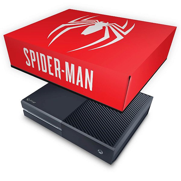 Xbox One Fat Capa Anti Poeira - Spider-man Bundle