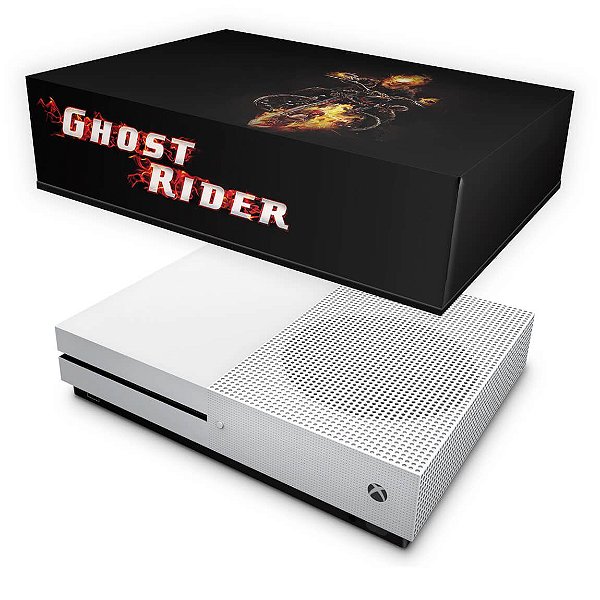 Xbox One Slim Capa Anti Poeira - Ghost Rider - Motoqueiro Fantasma #A