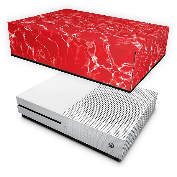 Xbox One Slim Capa Anti Poeira - Aquático Água Vermelha