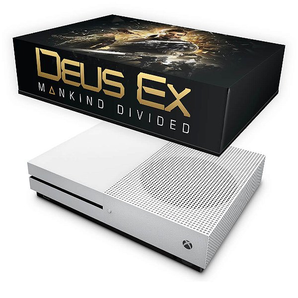 Xbox One Slim Capa Anti Poeira - Deus Ex: Mankind Divided
